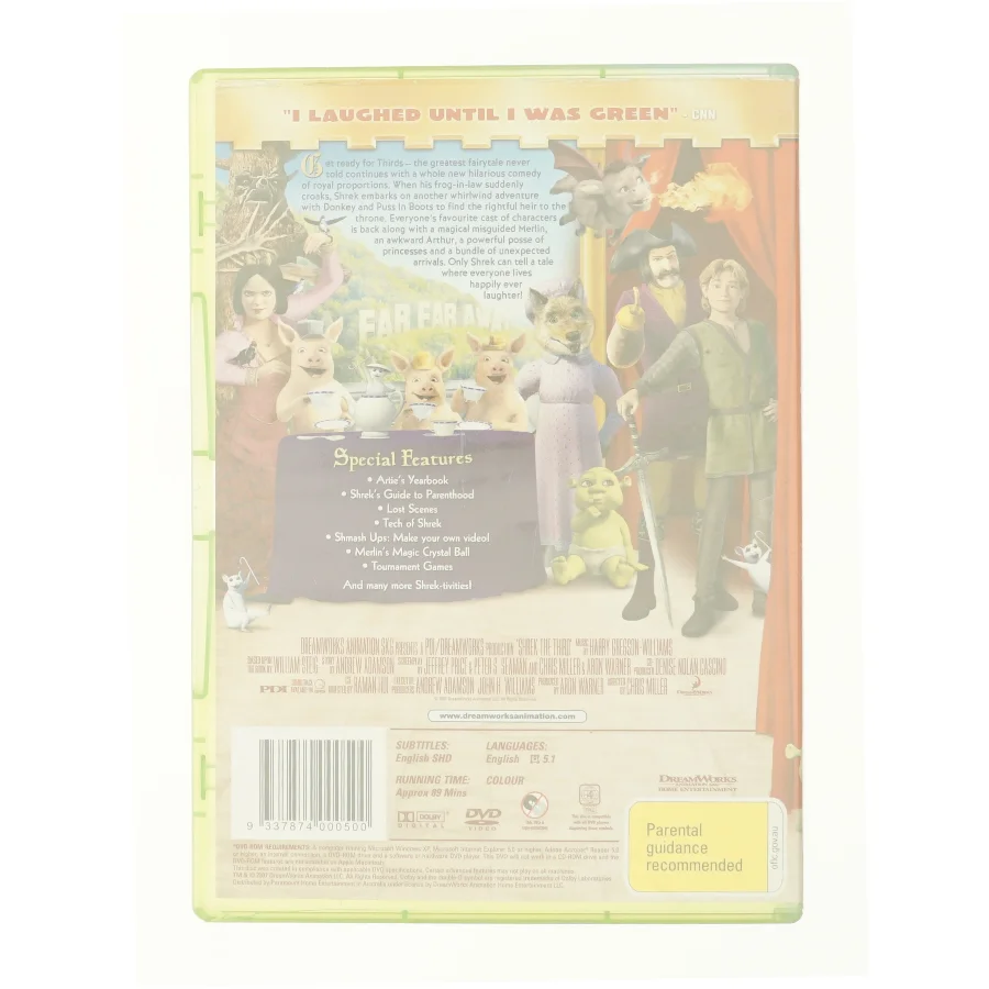 Shrek the Third fra DVD