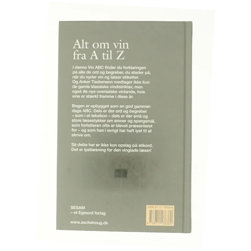 Vin ABC af Anker Tiedemann fra Bog
