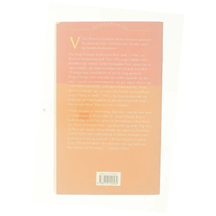 Vilde Svaner: Tre Dotre Af Kina af Jung Chang (Bog)