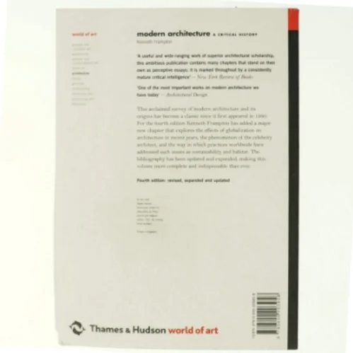 Modern architecture : a critical history af Kenneth Frampton (Bog)