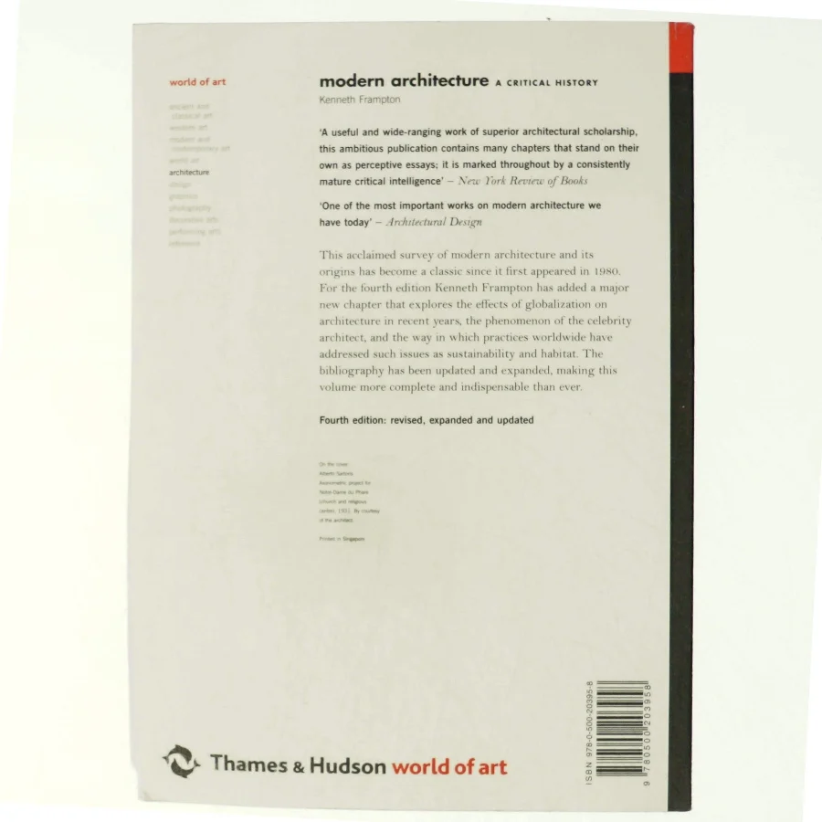 Modern architecture : a critical history af Kenneth Frampton (Bog)
