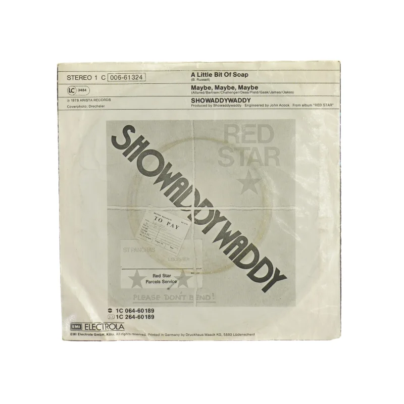 A little bit of soap Showaddy Waddy Vinylplade