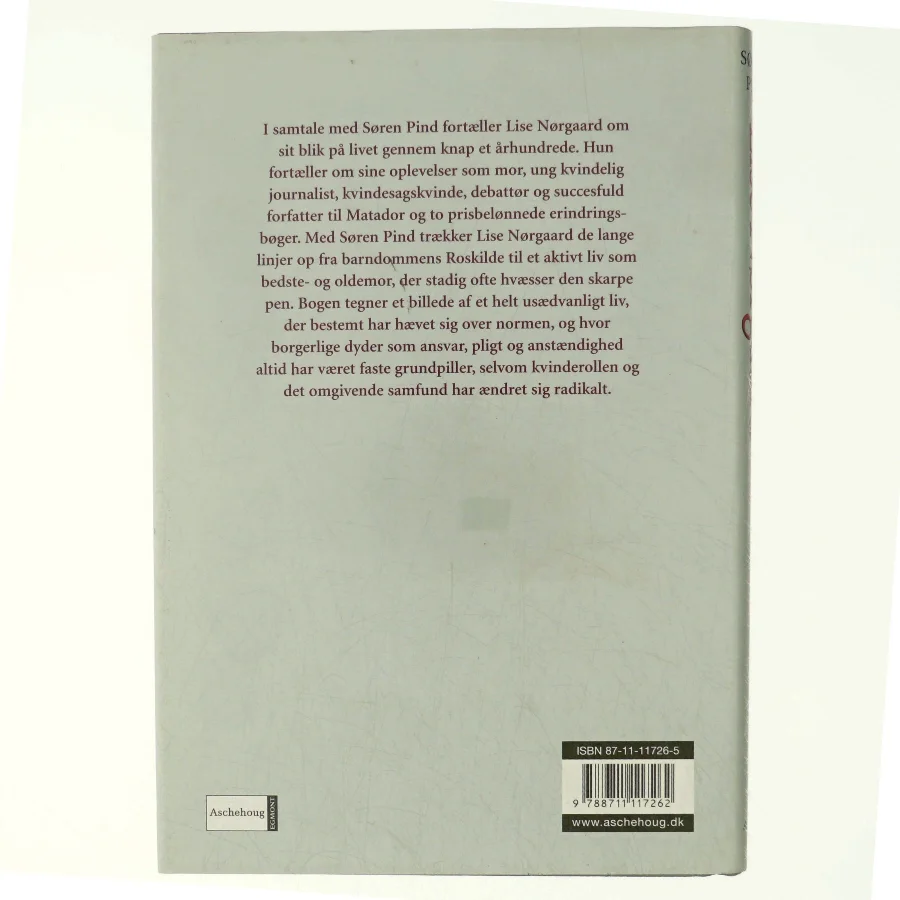 Lise Nørgaard af Søren Pind (Bog)