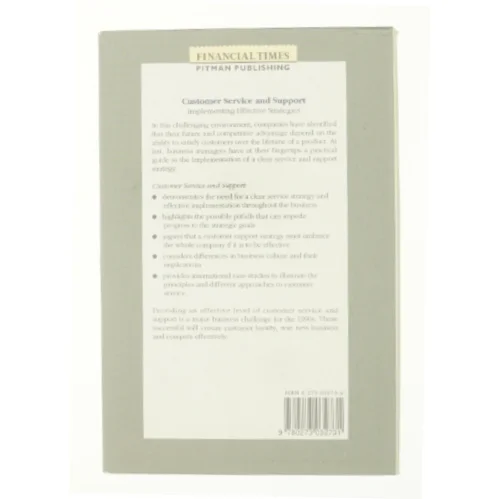 Customer Service and Support: Implementing Effective Strategies (Financial Times Series) af Colin G. Armistead (Bog)