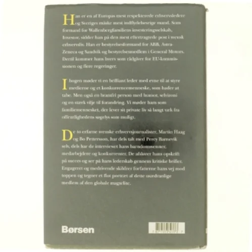 Perey Barnevik, Magten, myten og mennesket