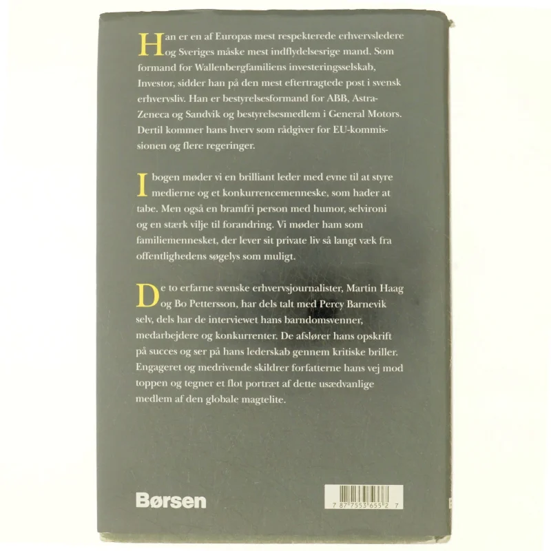 Perey Barnevik, Magten, myten og mennesket