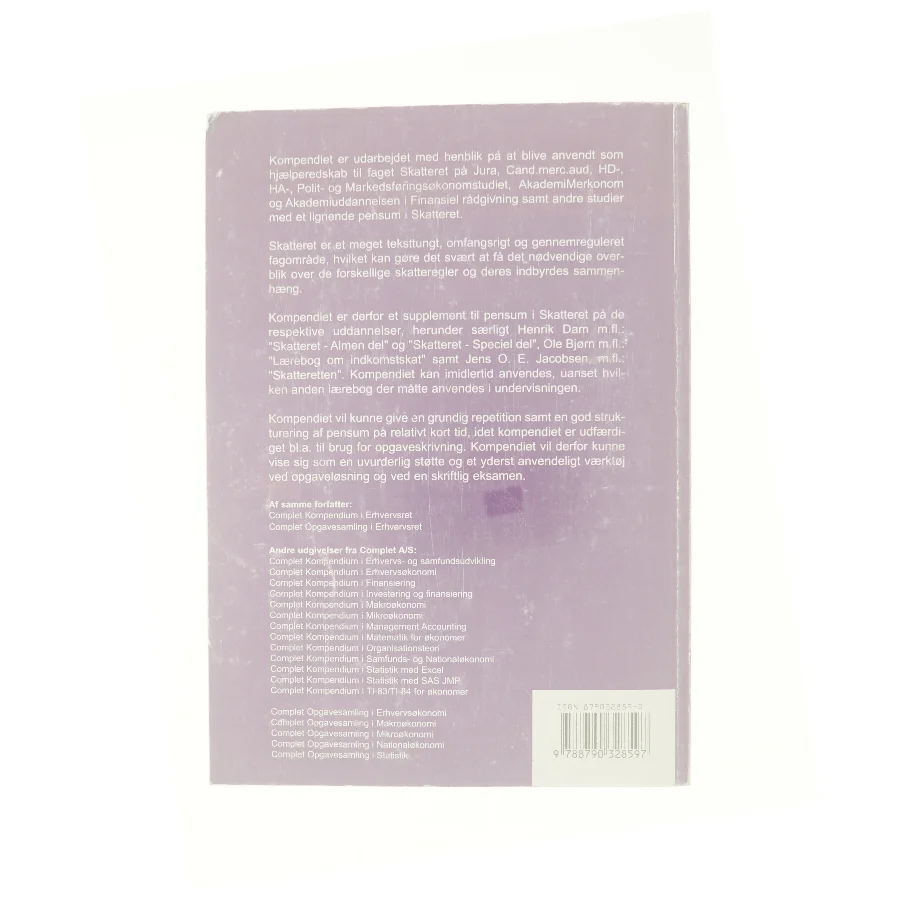 kompendium i skatteret 2007 af Peter Wedel Ranch Krarup (Bog)