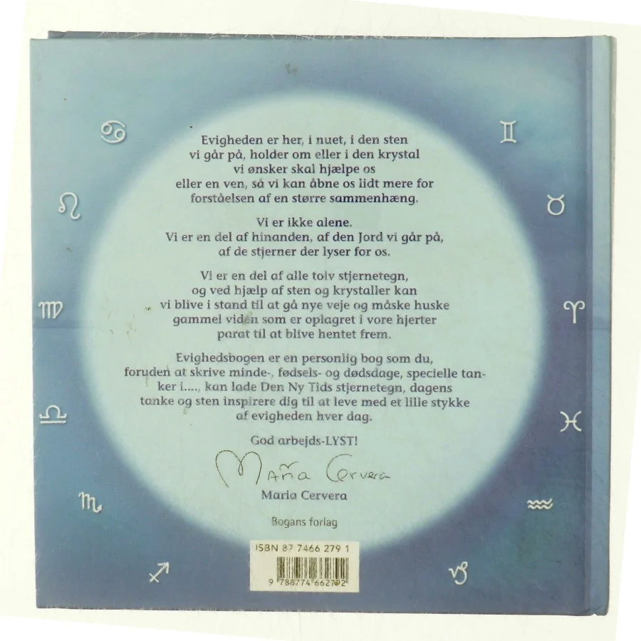 Evighedsbogen : den ny tids stjernetegn, sten og tanker til dagen af Maria Cervera (Bog)