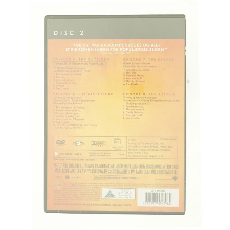The OC season 1 disc 2 fra DVD
