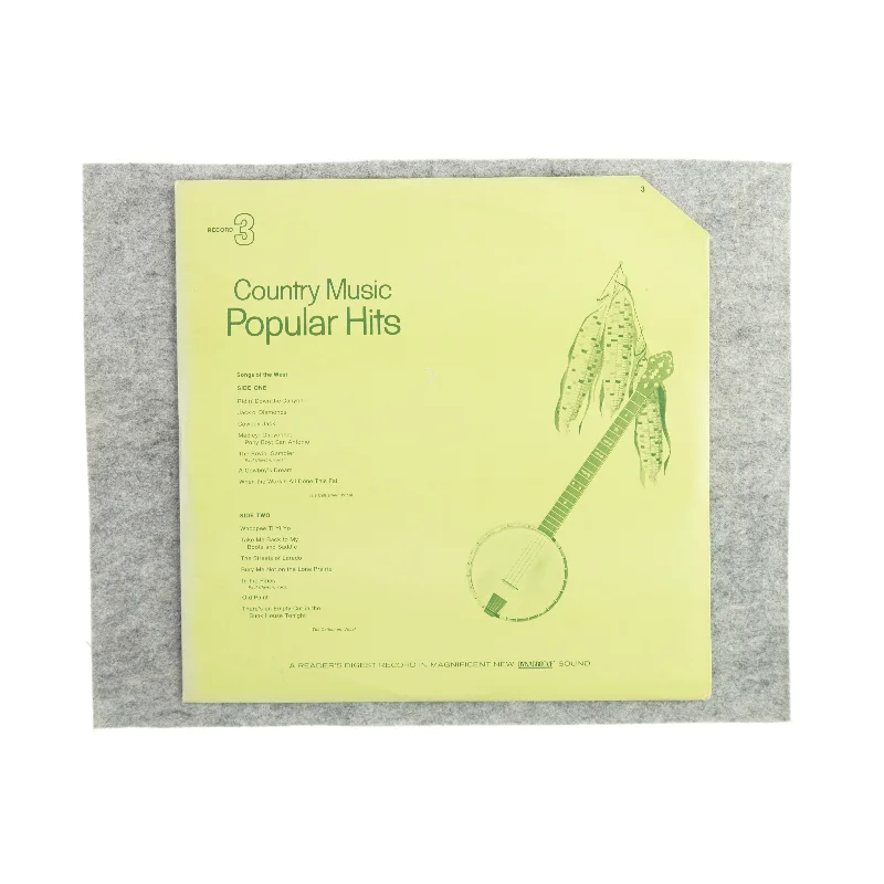 Country Music Popular Hits record 3 Vinylplade