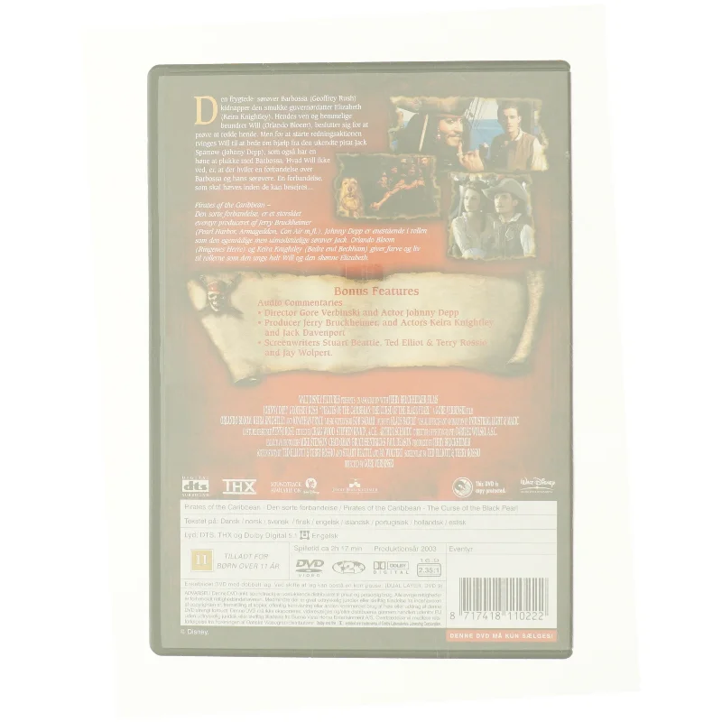Pirates of the Caribbean 1 fra DVD