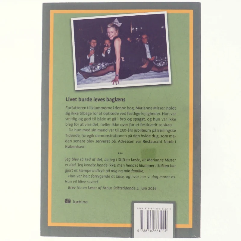 Livet burde leves baglæns af Marianne Misser (f. 1953) (Bog)