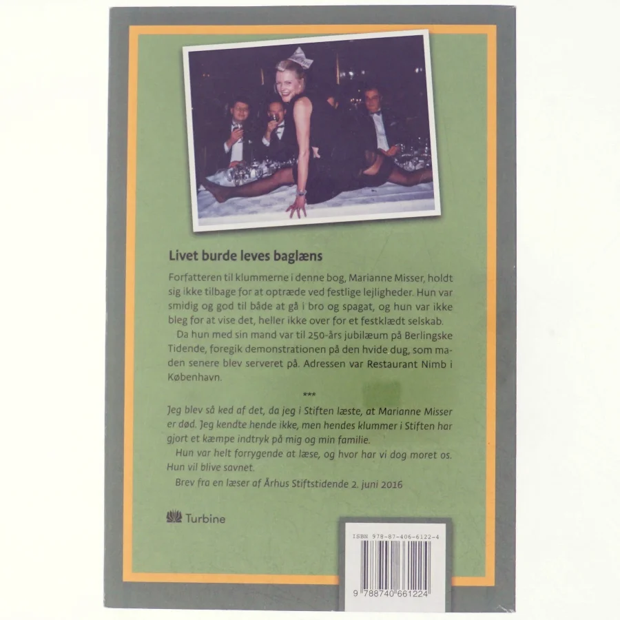 Livet burde leves baglæns af Marianne Misser (f. 1953) (Bog)