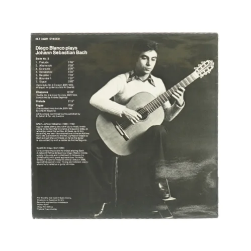 Diego Blanco plays Bach Vinylplade