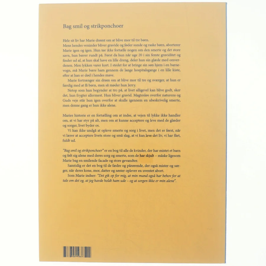 Bag smil og strikponchoer : en fortælling om smerte, sorg og skam ved ufrivillig abort - og hvorfor du skal tale om det af Francette Marie Kadiri (Bog)