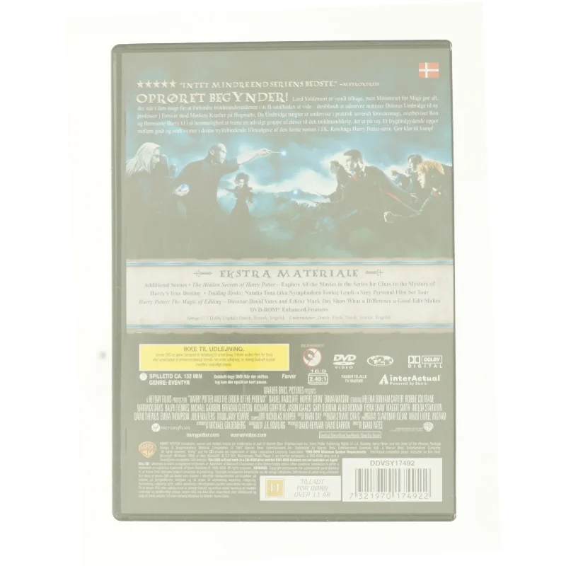 Harry Potter og Fønixordenen fra DVD