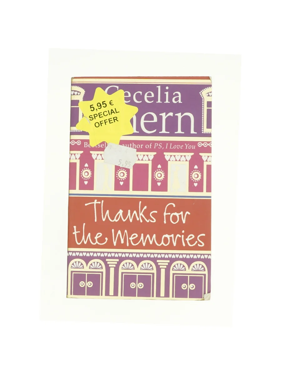 Forsiden af Tak for alle minderne (Thanks for the Memories) af Cecelia Ahern