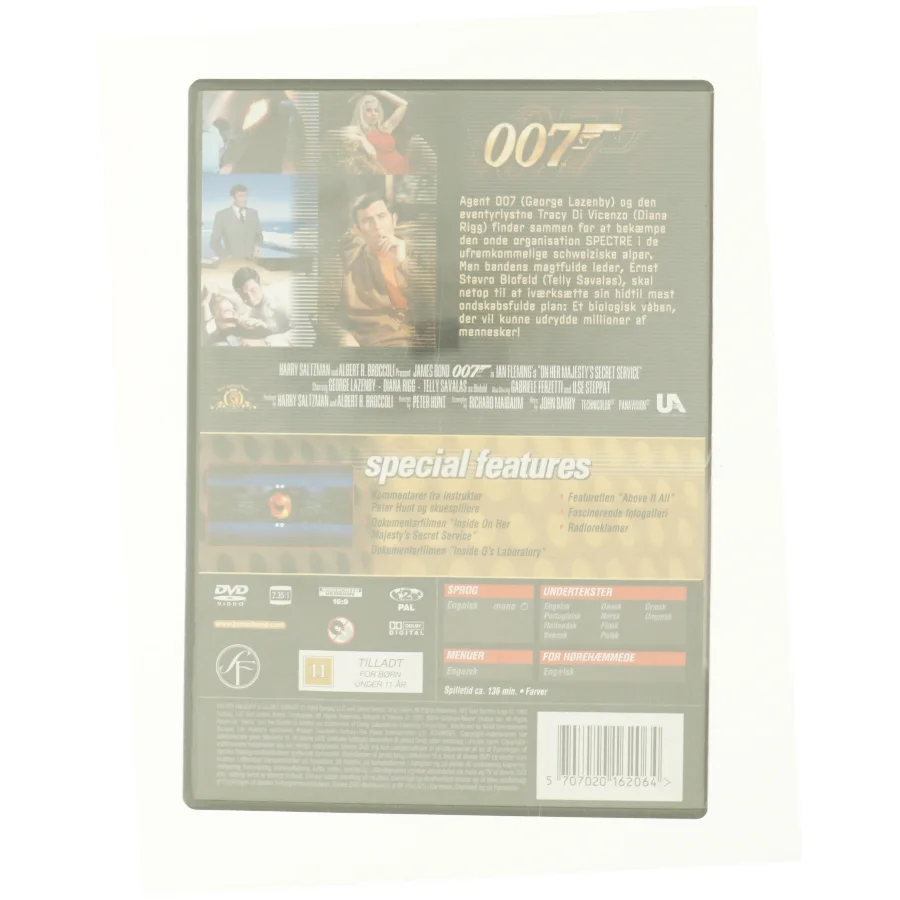 Agent 007 - on Her Majesty's Secret Serv fra DVD