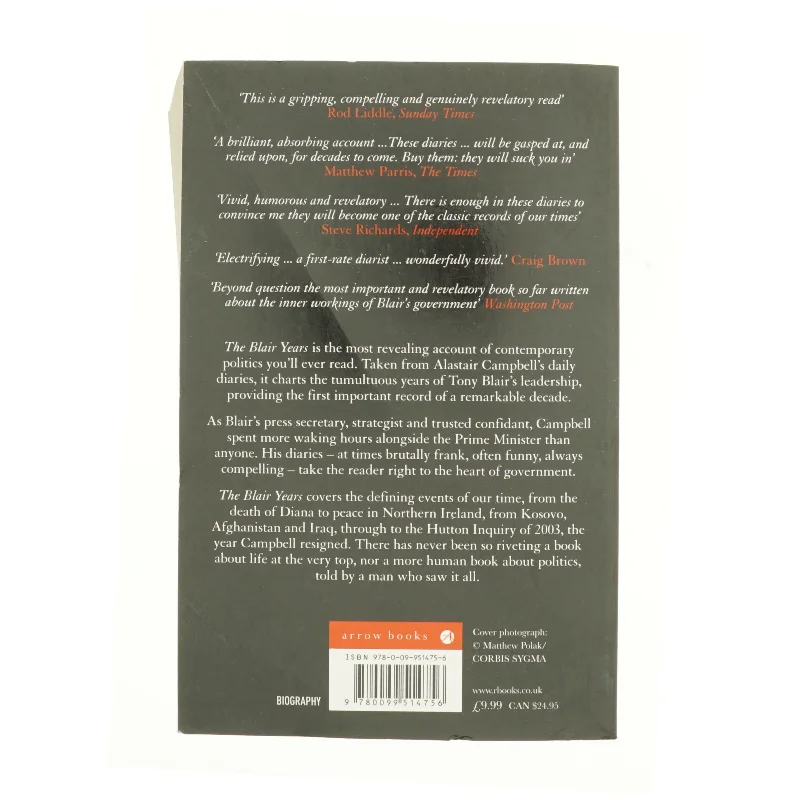 The Blair years : extracts from the Alastair Campbell diaries af Alastair Campbell (Bog)