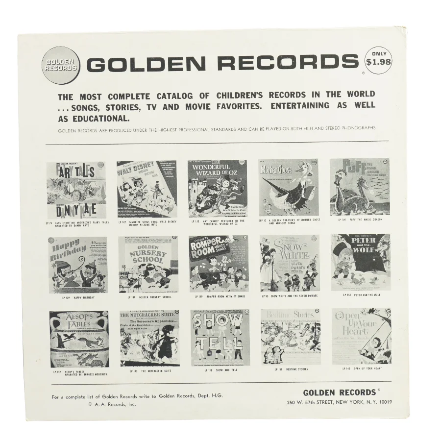 A childs introduction to reading, writing and arithmetic vinylplade