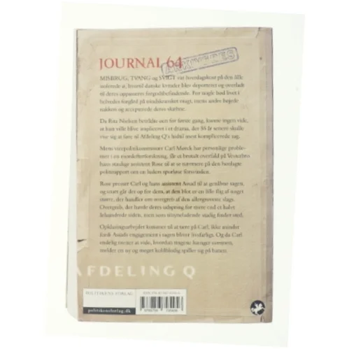 Journal 64 af Jussi Adler-Olsen (Bog)