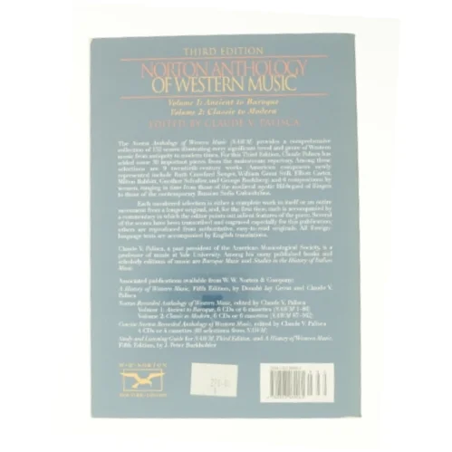 Norton Anthology of Western Music : Ancient to Baroque af W W Norton & Co (Bog)
