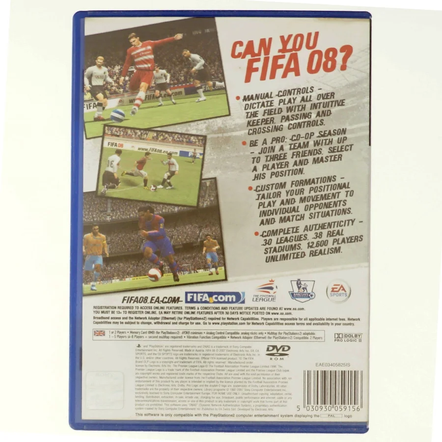 FIFA 08, PS2 fra ps2