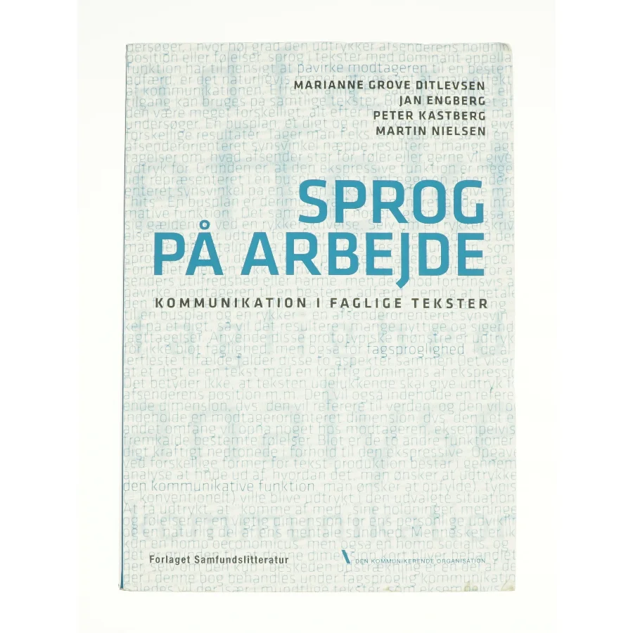 Sprog på arbjede af Marianne Grove Ditlevsen, Jan Engberg, Peter Kastberg & Martin Nielsen (Bog)