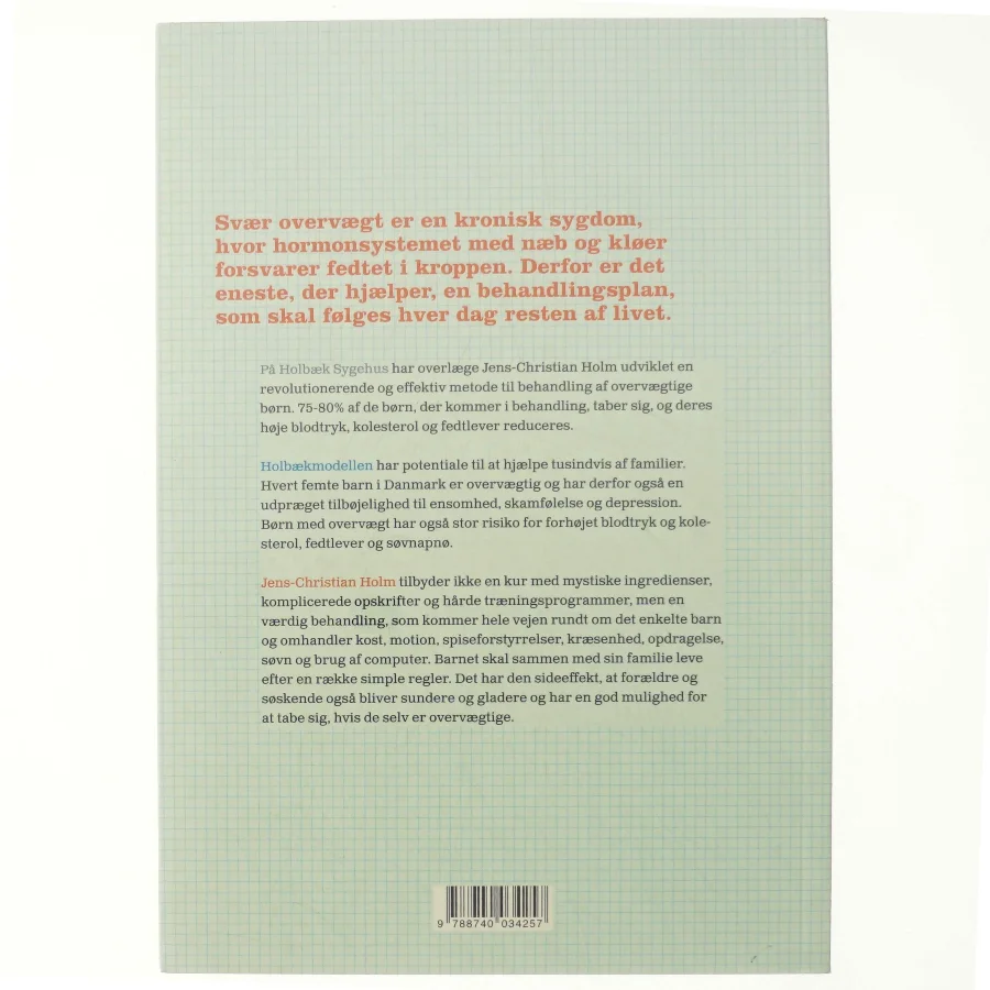 Det bedste for barnet : kampen mod overvægt af Jens-Christian Holm (Bog)