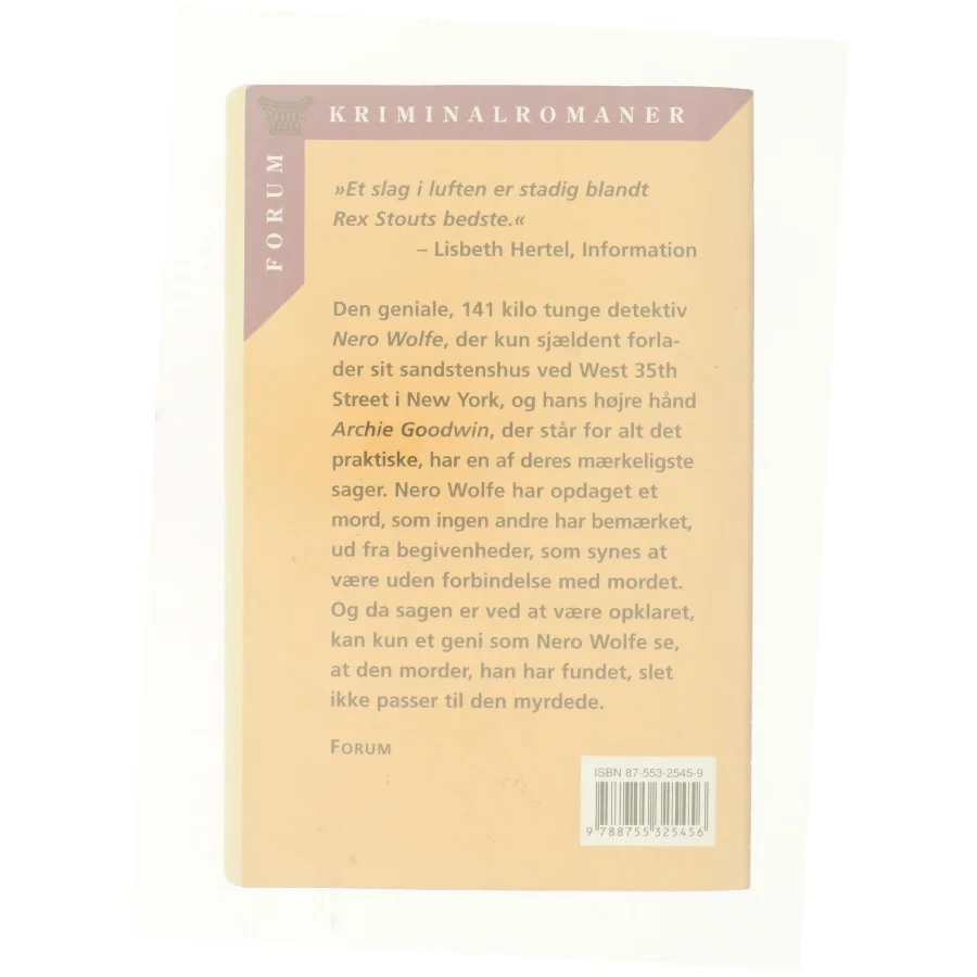 Et slag i luften af Rex Stout (Bog)