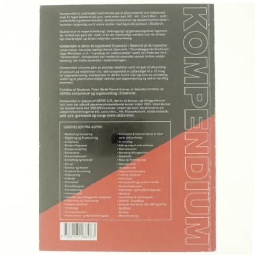 Kompendium i skatteret 2019 af Peter Wedel Ranch Krarup (Bog)