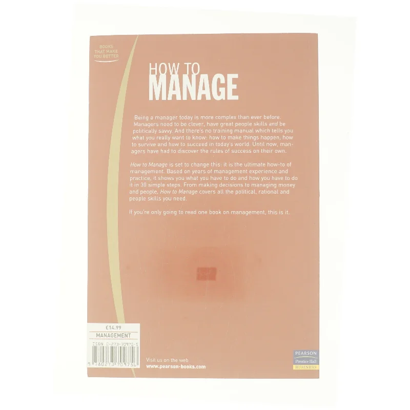How to Manage af Owen, Jo (Bog)