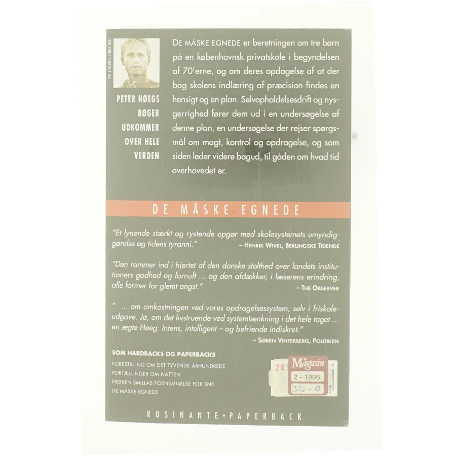 De måske egnede af Peter Høeg (bog)