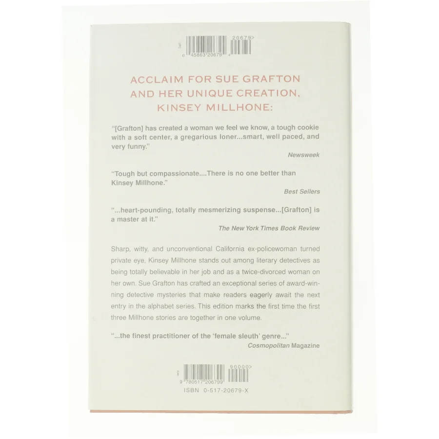 Three Complete Novels : a Is for Alibi; B Is for Burglar; C Is for Corpse by Sue Grafton af Sue Grafton (Bog)