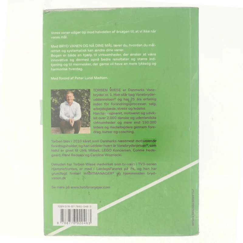 Bryd vanen og nå dine mål af Torben Wiese (Bog)