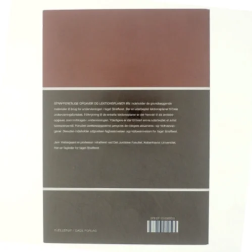 Strafferetlige opgaver og lektionsplaner mv. af Jørn Vestergaard (Bog)