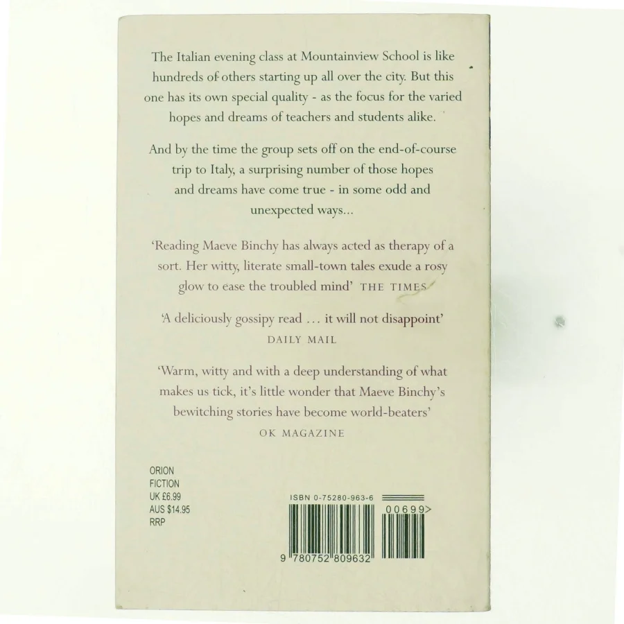 Evening class af Maeve Binchy (Bog)