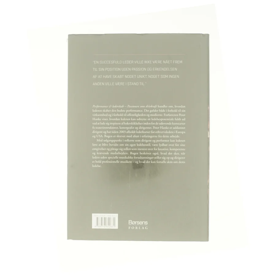 Performance & lederskab : passionen som drivkraft af Peter Hanke (Bog)
