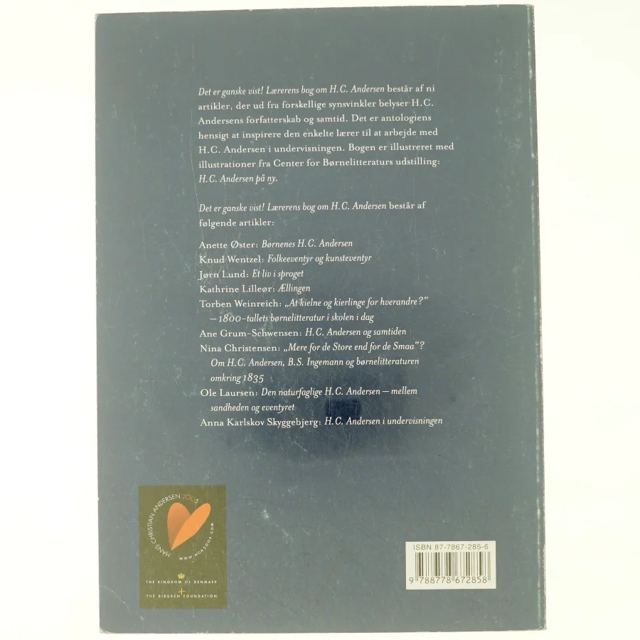 Det er ganske vist! : lærerens bog om H.C. Andersen af Anette Øster (Bog)