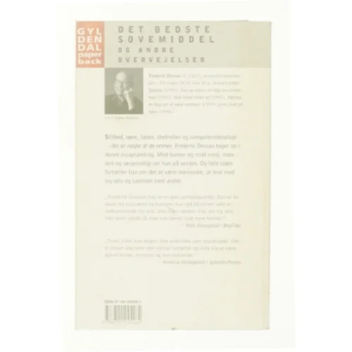 Det bedste sovemiddel - og andre overvejelser af Frederik Dessau (Bog)