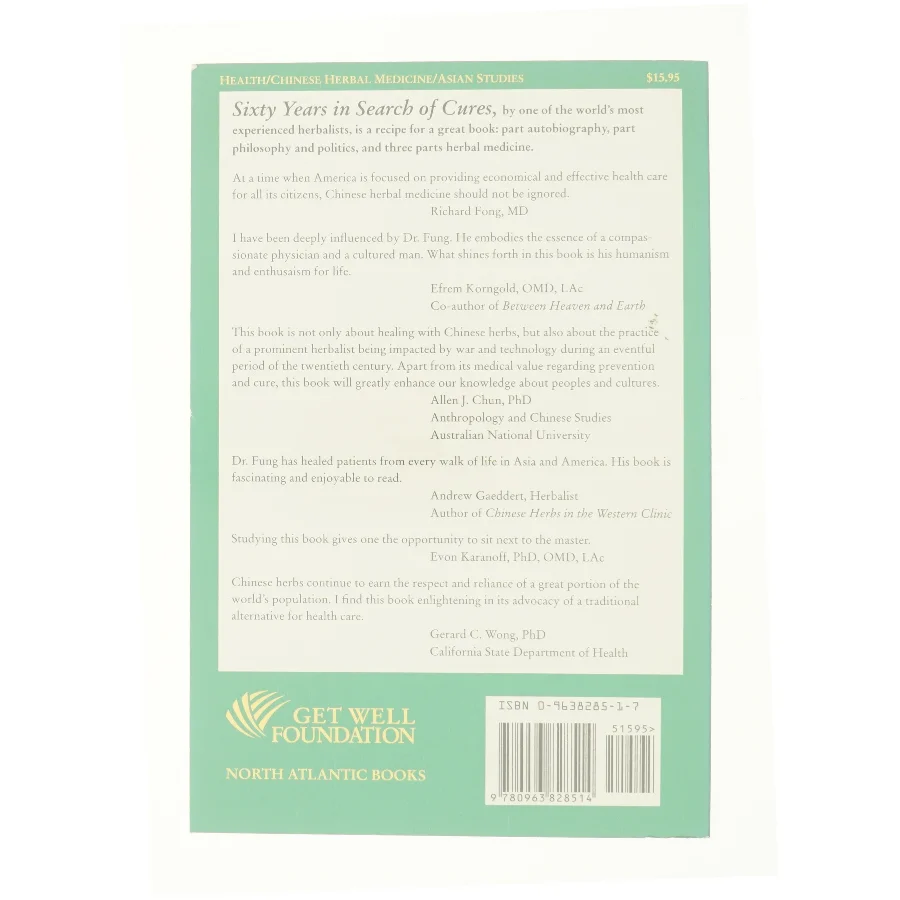Sixty Years in Search of Cures af Dr. Fung Fung & John Fung (Bog)