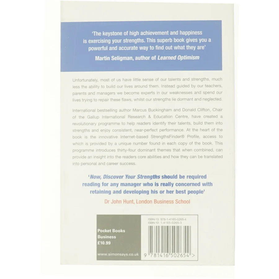 Now, Discover Your Strengths : How to Develop Your Talents and Those of the People You Manage (Bog)