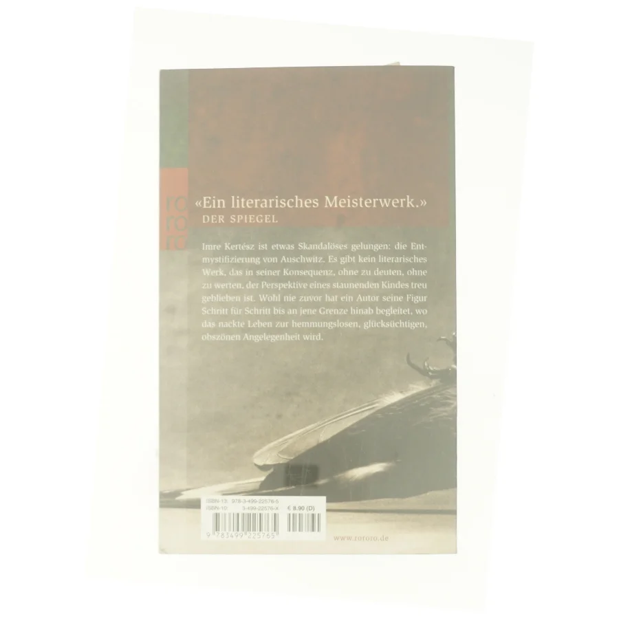 Roman Eines Schicksallosen. af Imre Kertesz (Bog)