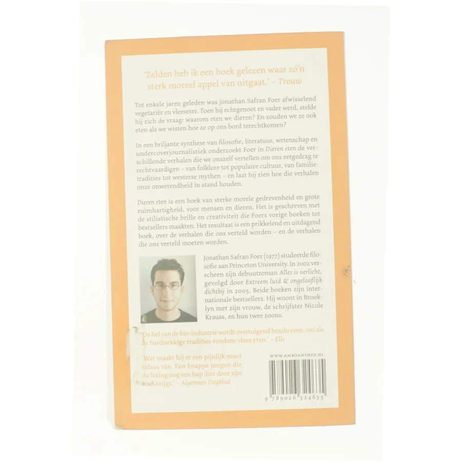 Dieren eten af Jonathan Safran Foer (Bog)