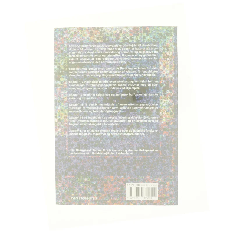 Erhvervssprog for engelskstuderende (Bog)