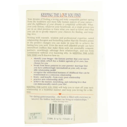 Keeping the Love You Find af Ph.D. Harville Hendrix (Bog)