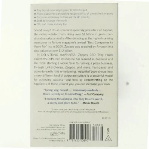 Delivering Happiness af Tony Hsieh (Bog)