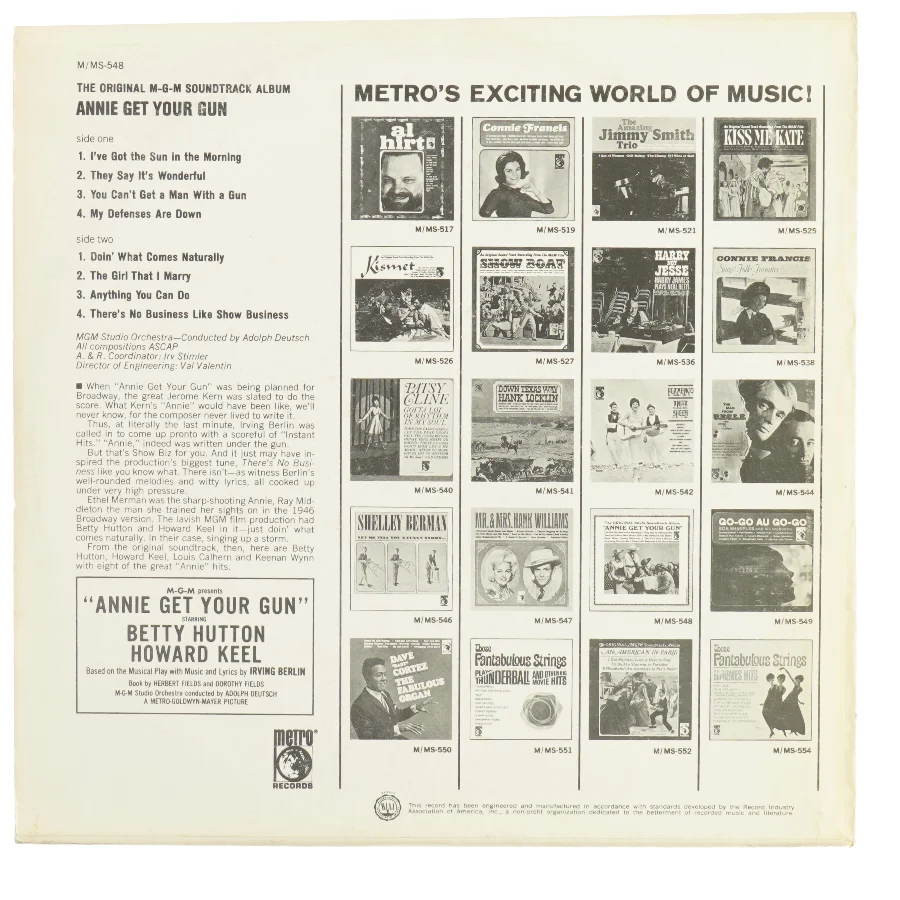 Annie get your gun vinylplade