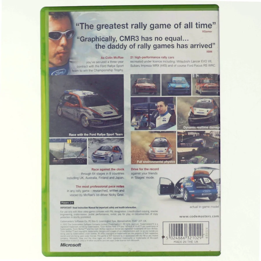 Colin Mcrae rally 3, xbox