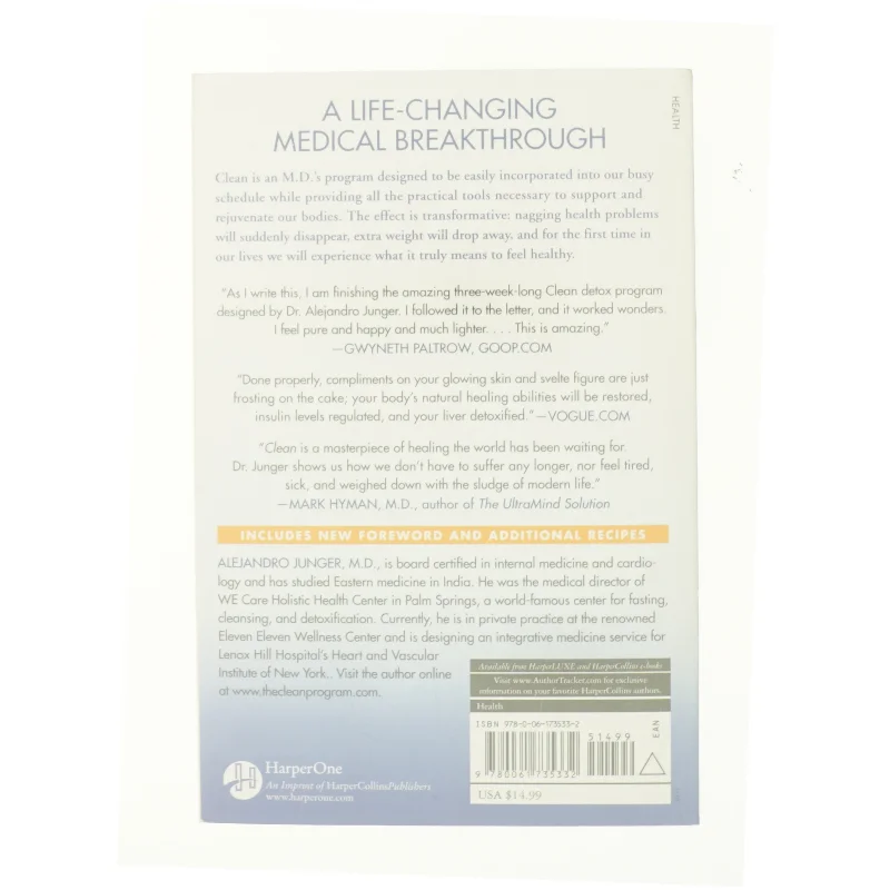 Clean af Alejandro Junger (Bog)